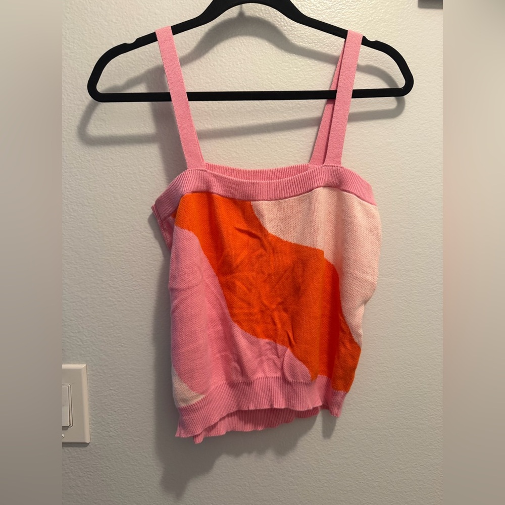 Vintage Colorful Women's Knit Tank Top